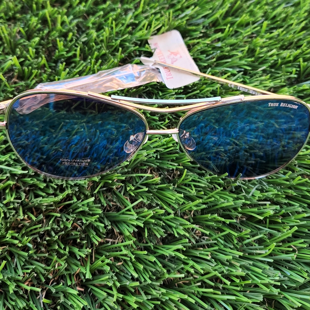 True Religion Sunglasses Silver Aviator